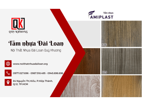 Quý Khương - Tổng kho phân phối tấm nhựa Đài Loan chính hãng tại TPHCM