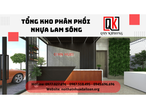 Tổng kho phân phối nhựa Quý Khương - Cung cấp nhựa lam sóng ốp trang trí quầy bar, quầy lễ tân đẹp