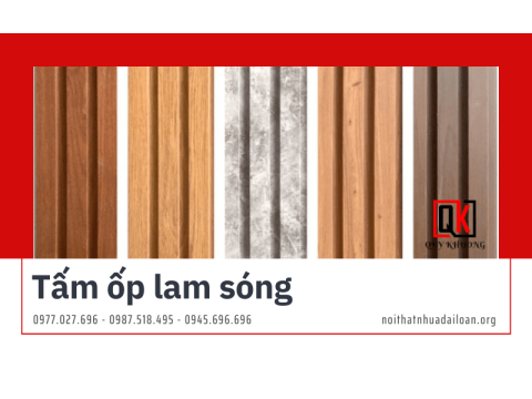 Tổng kho tấm ốp lam sóng trang trí nội ngoại thất giá tốt tại khu vực miền Nam