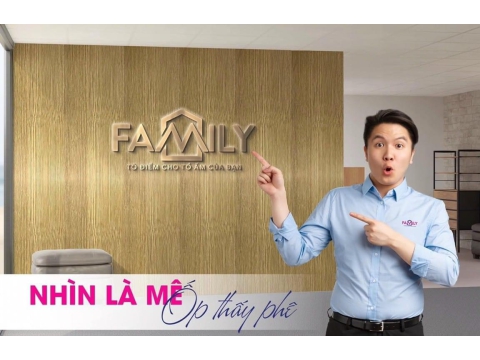 Cải tạo không gian đẹp sang bất ngờ với tấm ốp nano family nhà phân phối Quý Khương