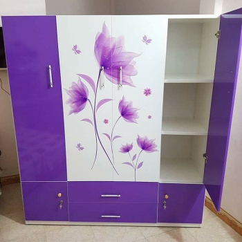 Tủ 4 buồng màu tím